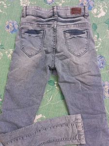 Light Wash Embroidered Jeans