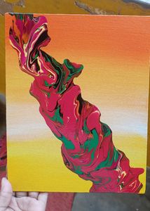 Canvas Painting | Fluid Art