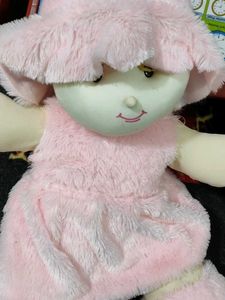 Adorable Pink Plush Doll