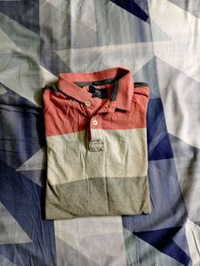 Basics Men's Striped Polo T-Shirt