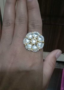 Elegant Kundan Style Statement Ring