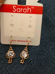 anti tarnish  Key Design Earrings