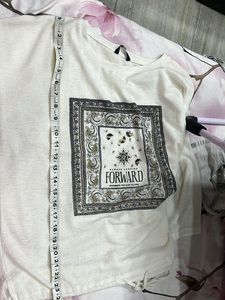 White "Forward" Graphic T-Shirt