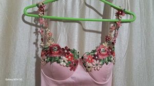 Floral Pink Slip Dress