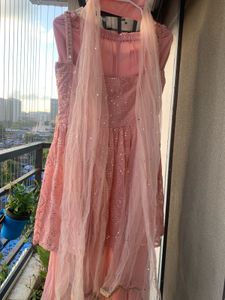 Elegant Pink Embroidered Kurta Set