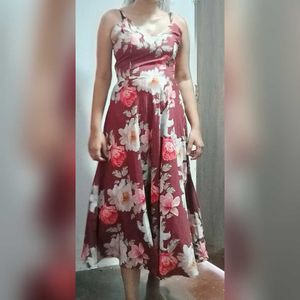 Floral Print Maxi Dress