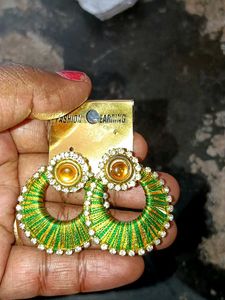 Boho Silk Thread Jhumka Earrings