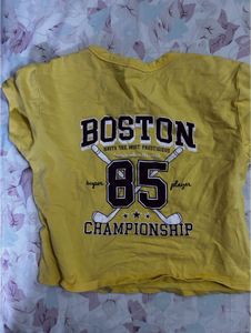 Yellow Boston 85 Graphic T-Shirt