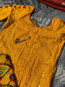 Yellow Kurti Duppata