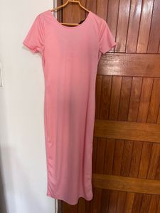 Casual Pink Maxi Dress
