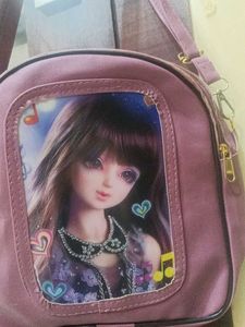 Cute Doll Print Handbag