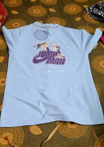 Light Blue Baseball Style Shirt