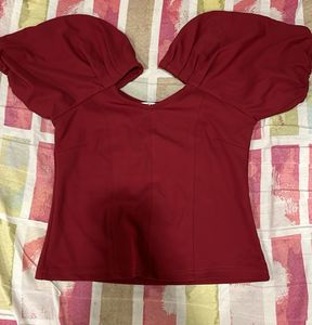 A Maroon Top