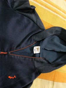 Navy Fila Hooded Jacket