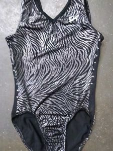 Metallic Zebra Print One-Piece Swimsuit
