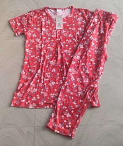 Floral Print Night Suit