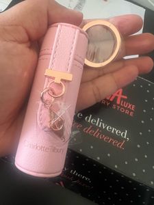Charlotte Tilbury Pink Lipstick Holder Keychain