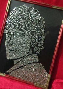 turkey actor rhinestone art work frame