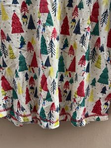 Fun Christmas Tree Print Long Sleeve Tee
