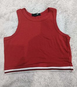 Red Cropped 🤎Tank Top