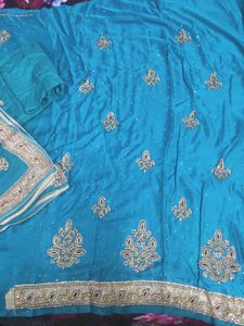 Embroidered Turquoise Fabric (NEW)