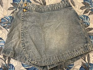 Denim Skort - Trendy & Unique!