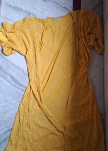 Yellow Co-ord Set with Cape