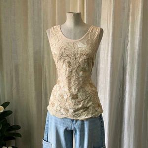 Beaded Lace Tank Top