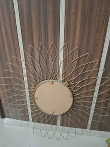 Gold Metal Sunflower Mirror