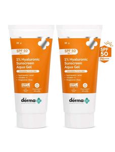 THE DERMA CO 1% hyaluronic aqua gel sunscreen 80g
