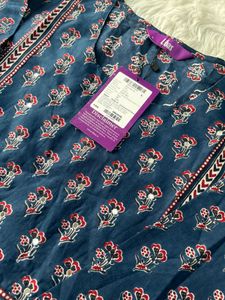 Libas stylish Blue Printed Kurta Set