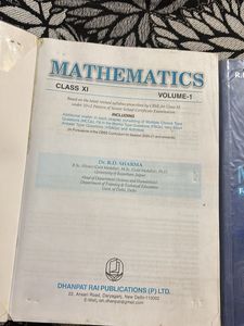 R.D. Sharma Maths Textbooks Class XI