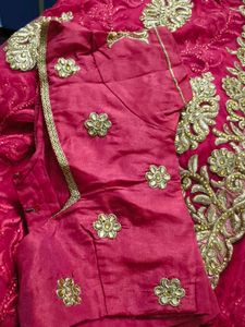 net saree full work with blouse