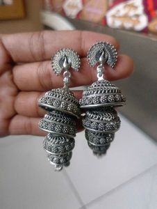 Stunning Peacock Jhumka Earrings