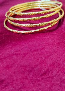 Set of 4→ 1gm Gold Bangles