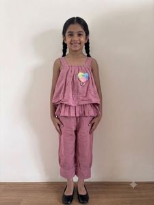 Cute Pink Top and Pants Set