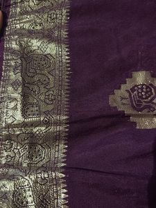 Elegant Silk Saree with Peacock Motifs