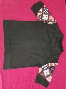 Unique Print Quarter Zip Sweatshirt