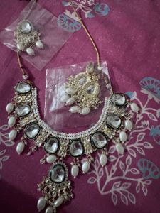 Combo of Unused Kundan Necklace Set with g