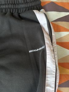 Stylish Black Track Pants with Side Stripes