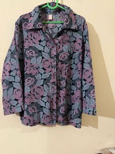 Floral Print Long Sleeve Shirt