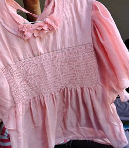 Pink Peplum Top