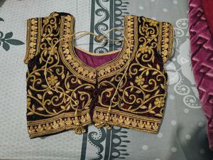 Full Stone work Velvet Lehenga Choli