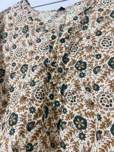 Boho Peacock Print Kurta
