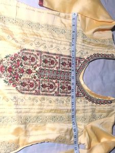 Beautiful Yellow Embroidered Kurta