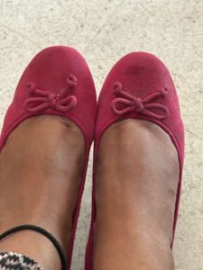Clarks Hot Pink Ballet Flats