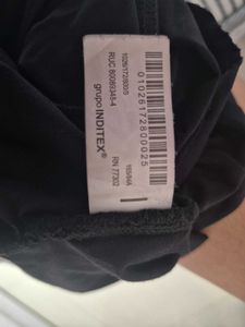 ZARA Chic One-Shoulder Asymmetrical Black Bodysuit