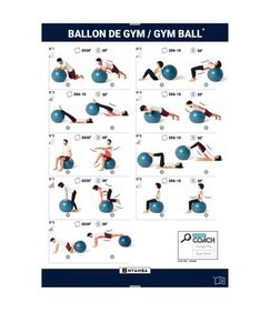 Decathlon Blue 65cm Gym Ball ..