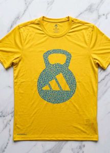 Adidas Yellow Kettlebell T-Shirt