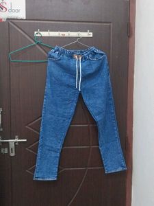 Blue Denim Jogger Jeans